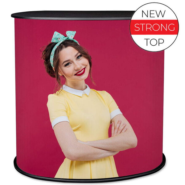 Counter | PROMO | Demonteerbaar | Voor-/Zijkanten Beprintbaar | Interne Schappen | Incl. Draagtas | 910x450x930(h)mm