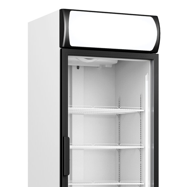 Koelkast | 370L | Zwart/Wit | +1°C/+10°C | Statisch + Ventilator | Wielen (Geremd) | 610x610x1973(h)mm