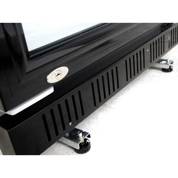 Drankenkoeling | 310L | Zwart/Wit | 0°C/+10°C | Statisch + Ventilator | Wielen | 620x635x1562(h)mm