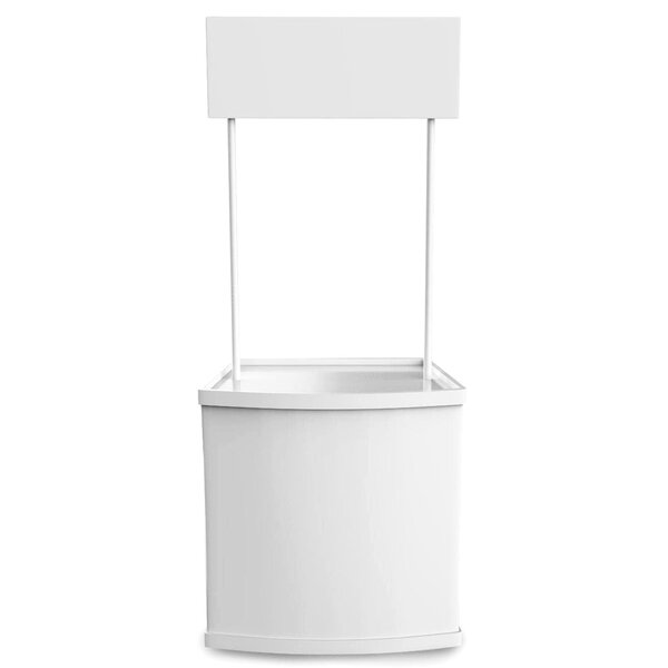 Counter + Banner | TOPPER | Demonteerbaar | Voor-/Zijkanten Beprintbaar | Incl. Draagtas | 810x470x2050(h)mm