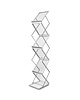 Luxus Folderstandaard | MONTANA | Staal/Aluminium | Zilvergrijs | Opvouwbaar | Dubbelzijdig | 6x A4 | Incl. Draagtas | 250x350x1460(h)mm 