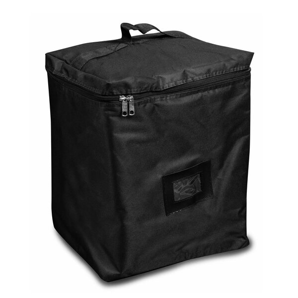 Folderstandaard | LINCOLN | Staal | Zwart/Zilvergrijs | Opvouwbaar | Enkelzijdig | 5x A4 | Incl. Draagtas | 230x280x1450(h)mm