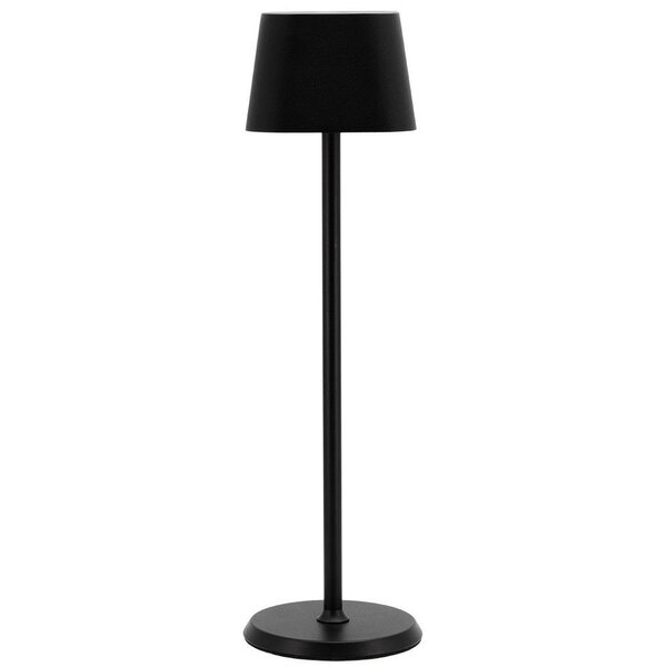 Tafellamp | GEORGINA | Zwart | Draadloos | Dimbaar LED | Stof-/Waterdicht | Ø110x380(h)mm