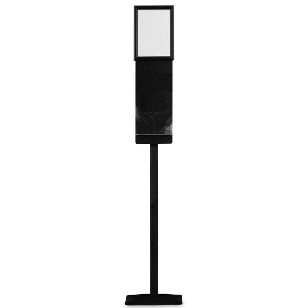 Folderstandaard | VIRGINIA | Staal | Zwart | Demonteerbaar | Enkelzijdig | 1x A4 + Kliklijst