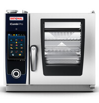 Rational Combisteamer | iCombi Pro XS | Elektrisch | 6 Niveaus (2/3 GN) | 30°C/300°C | 5.7kW (400V) | Touchscreen | 655x621x594(h)mm