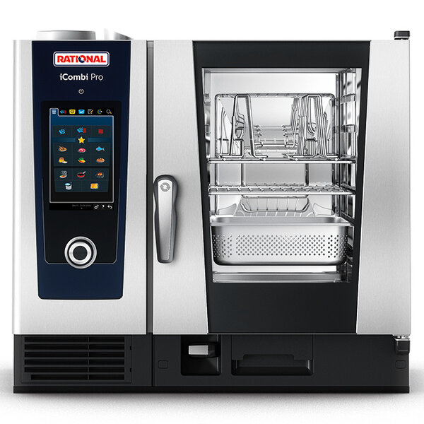 Combisteamer | iCombi Pro | Elektrisch | 6 Niveaus (1/1 GN) | 30°C/300°C | 10.8kW (400V) | Touchscreen | 850x842x804(h)mm