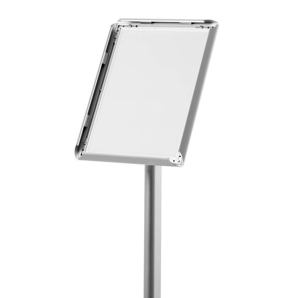 Menustandaard | STANDARD | Aluminium | Kliklijst (A4) | Kantelbaar | 240x330x1160(h)mm