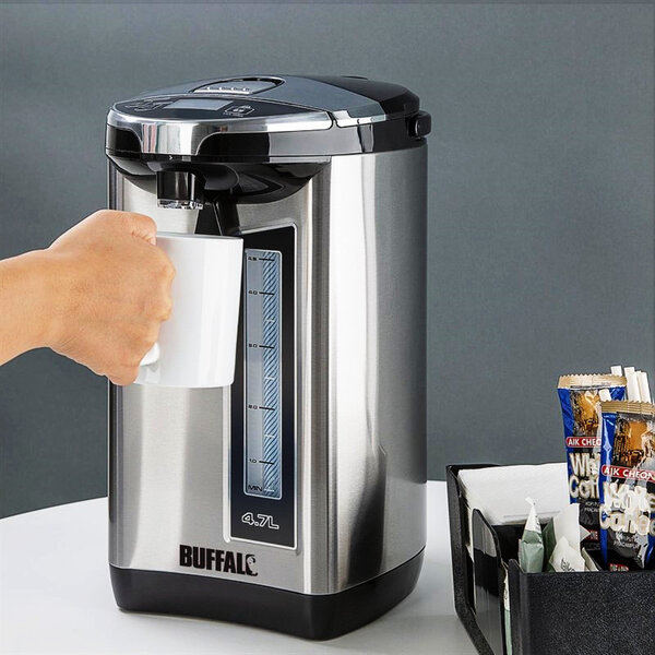 Heetwaterdispenser | RVS | 4.7L | 40°C/100°C | Touchscreen | 0.75kW (230V) | Ø215x370(h)mm