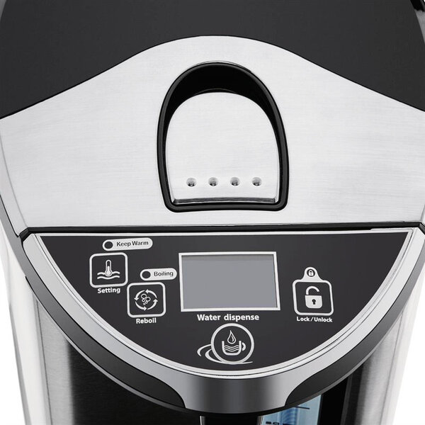 Heetwaterdispenser | RVS | 4.7L | 40°C/100°C | Elektrische Pomp | Touchbediening | 0.75kW (230V) | Ø215x370(h)mm