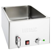 Buffalo Bain-Marie | Elektrisch | 1/1 GN | 30°C/90°C | 1.2kW (230V) | Aftapkraan | 432x645x327(h)mm 