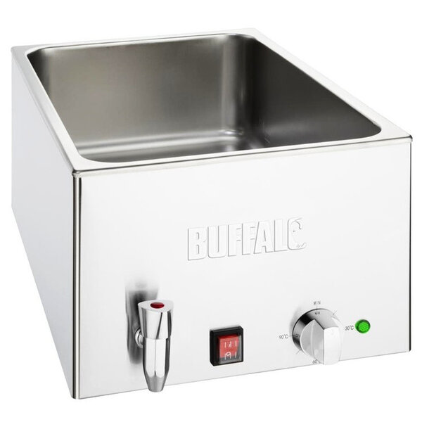 Bain-Marie | Elektrisch | 1/1 GN | 30°C/90°C | 1.2kW (230V) | Aftapkraan | 432x645x327(h)mm