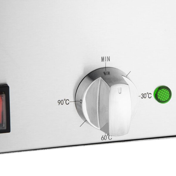 Hotpot Bain-Marie | Elektrisch | 2x 5.2L | 30°C/90°C | 1.2kW (230V) | 432x645x327(h)mm