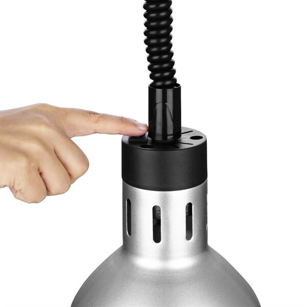 Warmhoudlamp | RVS | Hoogte Verstelbaar | Max. 250W | 216(h)mm