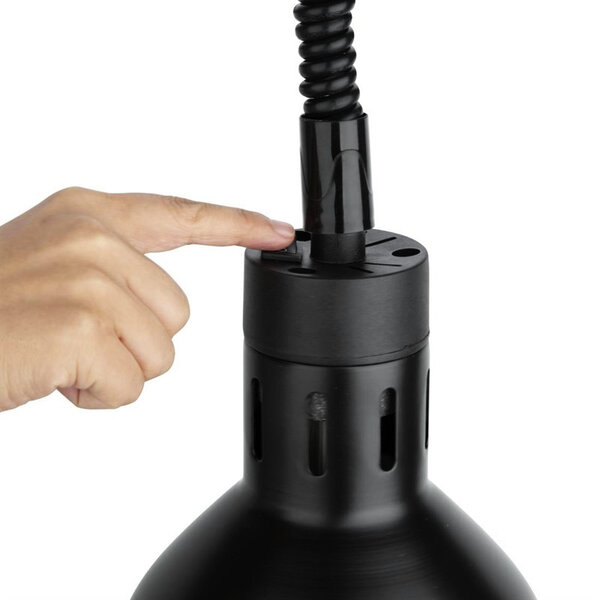 Warmhoudlamp | Zwart | Hoogte Verstelbaar | Max. 250W | 216(h)mm