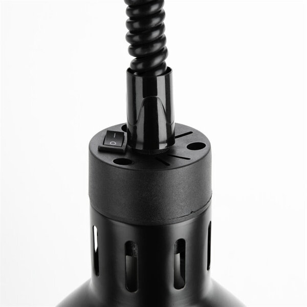 Warmhoudlamp | Zwart | Hoogte Verstelbaar | Max. 250W | 216(h)mm