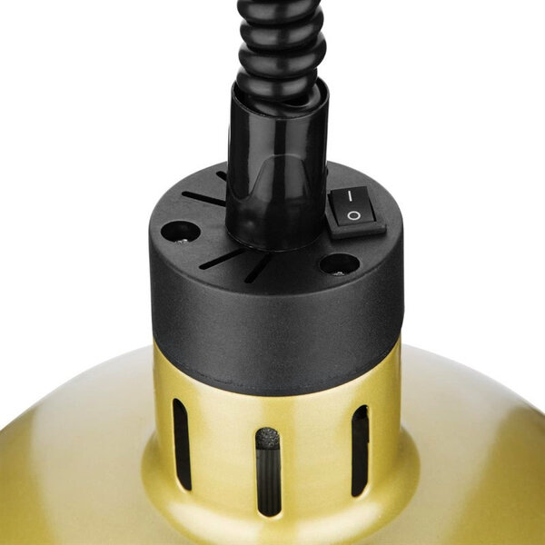 Warmhoudlamp | Goud | Hoogte Verstelbaar | Max. 250W | 200(h)mm