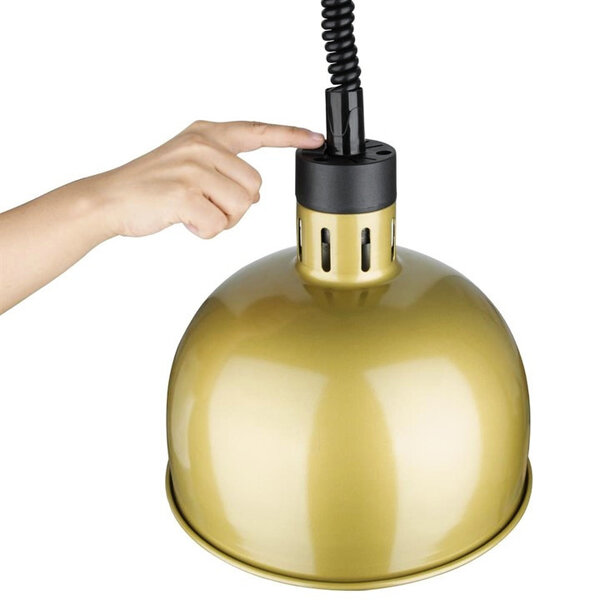 Warmhoudlamp | Goud | Hoogte Verstelbaar | Max. 250W | 200(h)mm