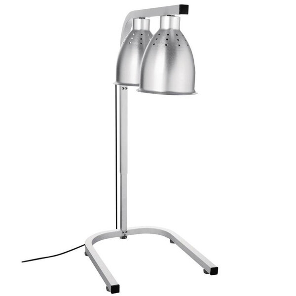 Warmhoudbrug | Aluminium | Hoogte Verstelbaar | Infraroodlampen (2x 250W) | 1/1 GN | 350x430x800(h)mm