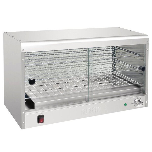Warmhoudvitrine | RVS | 3 Niveaus | 30°C/90°C | 0.65kW (230V) | 744x363x433(h)mm