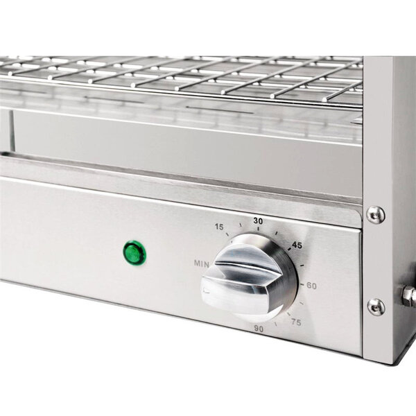 Warmhoudvitrine | RVS | 3 Niveaus | 30°C/90°C | 0.65kW (230V) | 744x363x433(h)mm