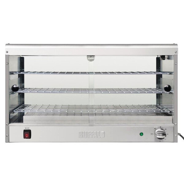 Warmhoudvitrine | RVS | 3 Niveaus | 30°C/90°C | 0.65kW (230V) | 744x363x433(h)mm