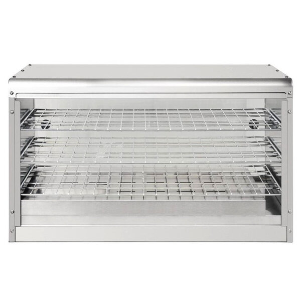 Warmhoudvitrine | RVS | 3 Niveaus | 30°C/90°C | 0.65kW (230V) | 744x363x433(h)mm