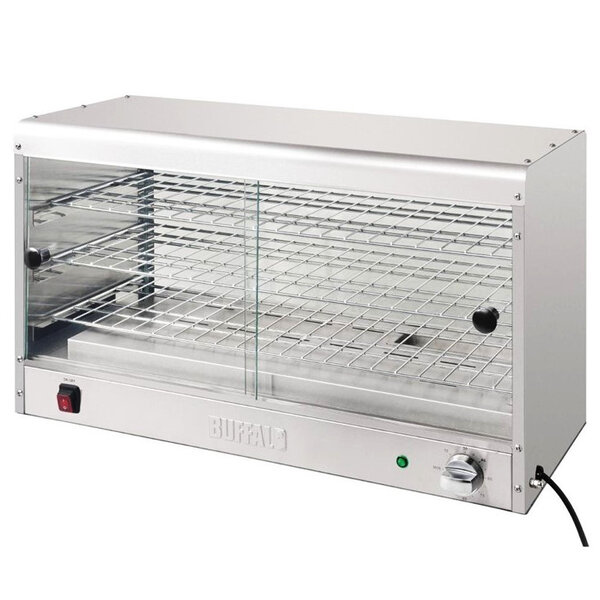 Warmhoudvitrine | RVS | 3 Niveaus | 30°C/90°C | 0.65kW (230V) | 744x363x433(h)mm