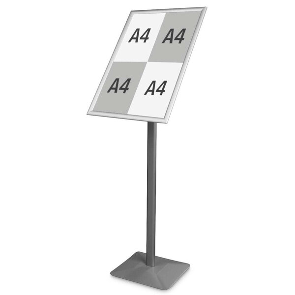 Menustandaard | PREMIUM | Grijs | Kliklijst (A2) | Draaibaar | 340x300x1310(h)mm