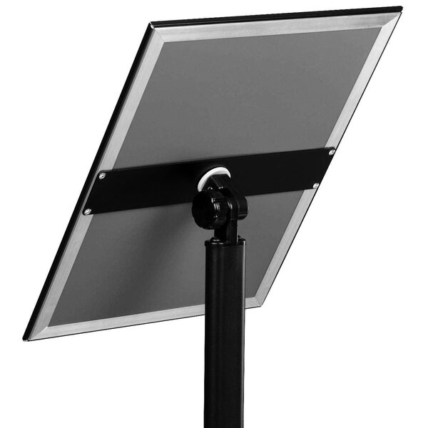 Menustandaard | PREMIUM | Zwart | Kliklijst (A3) | Draaibaar | 340x300x1260(h)mm