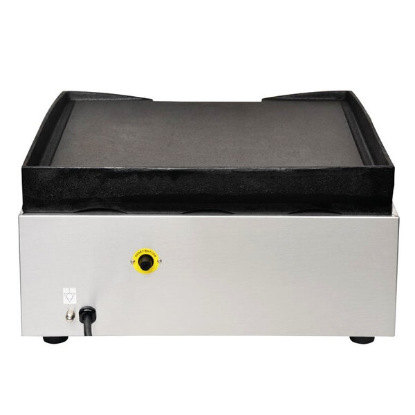 Bak-/Grillplaat | Elektrisch | Glad Oppervlak 385x380mm (Gietijzer) | 97°C/298°C | 2.8kW (230V) | 440x465x230(h)mm