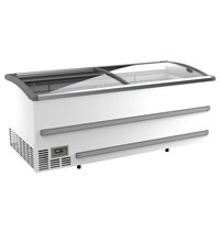 CombiSteel Supermarkt Vrieskist | 1005L | Wit | -18°C/-23°C | Statisch | Schuifdeksels | 2124x952x894(h)mm 