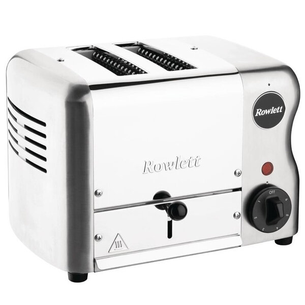 Broodrooster/Tosti-Apparaat | ESPRIT | RVS | 2 Sleuven | 1kW (230V) | Incl. Tostiklemmen | 288x237x207(h)mm
