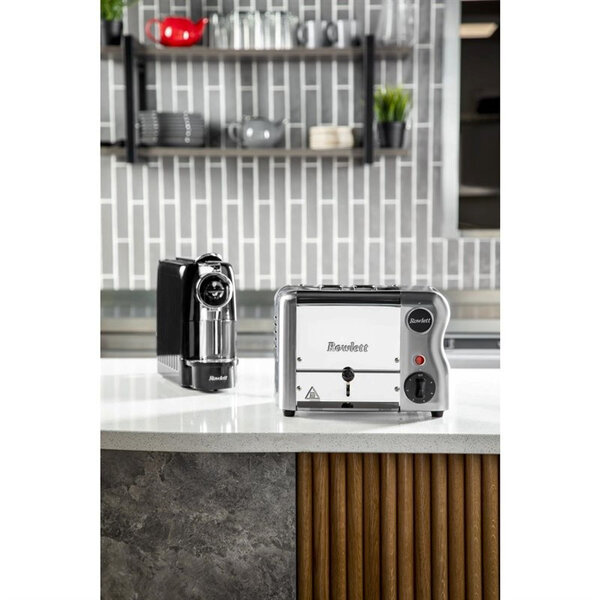 Broodrooster/Tosti-Apparaat | ESPRIT | RVS | 2 Sleuven | 1kW (230V) | Incl. Tostiklemmen | 288x237x207(h)mm