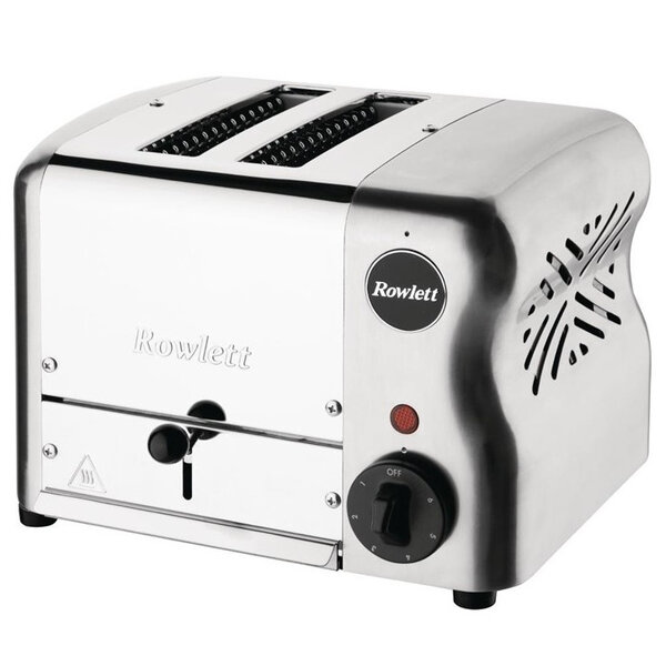 Broodrooster/Tosti-Apparaat | ESPRIT | RVS | 2 Sleuven | 1kW (230V) | Incl. Tostiklemmen | 288x237x207(h)mm