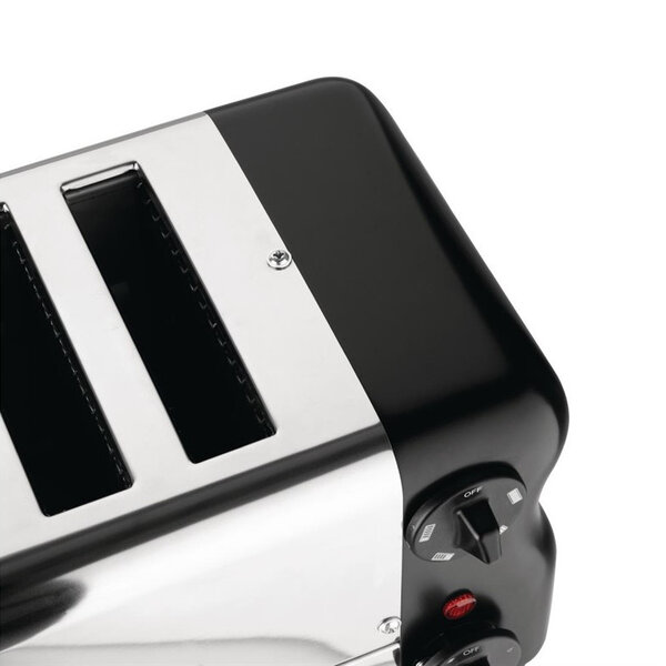 Broodrooster/Tosti-Apparaat | ESPRIT | RVS/Zwart | 6 Sleuven | 2.6kW (230V) | Incl. Tostiklemmen | 508x237x207(h)mm