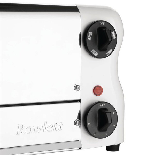 Broodrooster/Tosti-Apparaat | ESPRIT | RVS/Wit | 6 Sleuven | 2.6kW (230V) | Incl. Tostiklemmen | 508x237x207(h)mm
