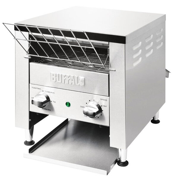 Doorlooptoaster | RVS | Dubbel | Max. 400/u | 2.4kW (230V) | 370x410x420(h)mm