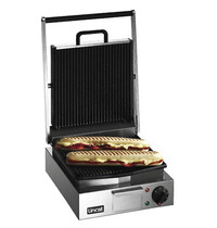 Lincat Contact-/Paninigrill | LYNX400 | Enkel | Gegroefd Oppervlak (Gietijzer) | 2.3kW (230V) | 293x400x182(h)mm 