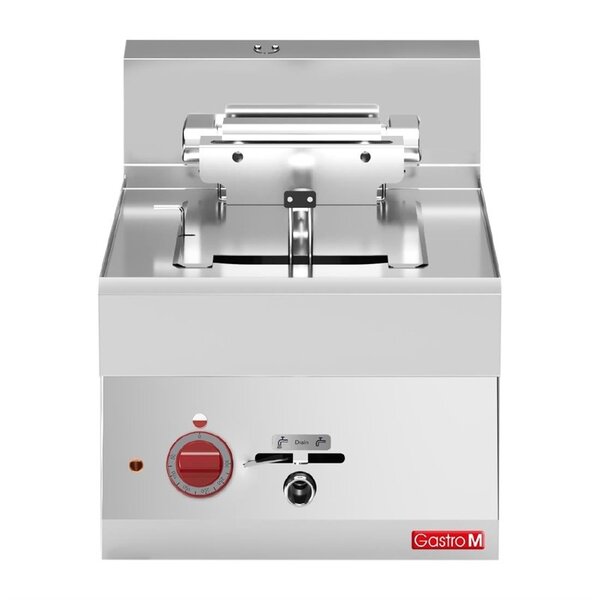 Friteuse | Elektrisch | 10L | 100°C/180°C | 7.5kW (400V) | Aftapkraan | 400x650x280(h)mm