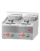 Gastro M Friteuse | Elektrisch | 10+10L | 100°C/180°C | 15kW (400V) | Aftapkranen | 600x600x280(h)mm 