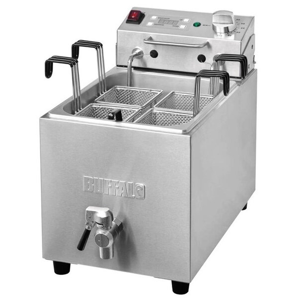 Pastakoker | Elektrisch | 8L | 26°C/105°C | 2.9kW (230V) | Aftapkraan | 285x520x430(h)mm