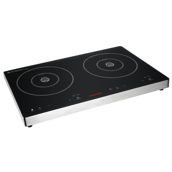 Inductiekookplaat | 2 Kookpunten | 60°C/240°C | 3kW (230V) | Touchbediening | 608x370x56(h)mm