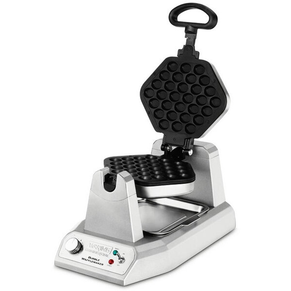 Wafelijzer | Enkel | Bubble Wafels | 1.2kW (230V) | Draaibaar | 260x508x235(h)mm