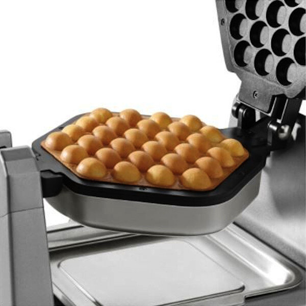 Wafelijzer | Enkel | Bubble Wafels | 1.2kW (230V) | Draaibaar | 260x508x235(h)mm