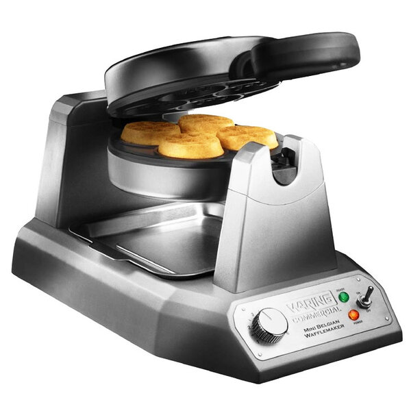 Wafelijzer | Enkel | Mini Wafels | 1.2kW (230V) | Draaibaar | 260x508x235(h)mm
