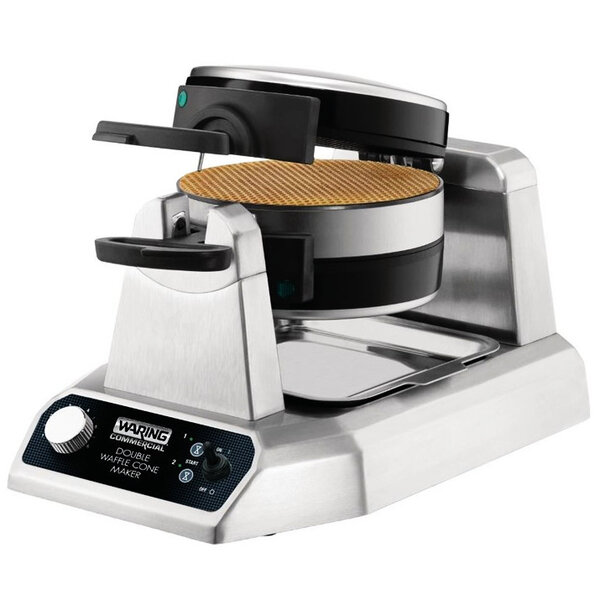 Wafelijzer | Enkel | IJshoornwafels | 1.4kW (230V) | Draaibaar | 280x432x254(h)mm