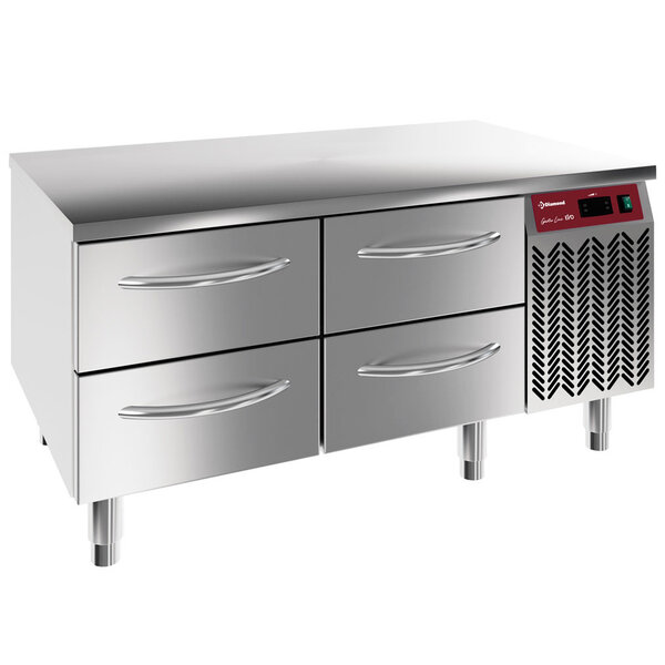 Koelwerkbank | GASTRO LINE | Laag Model | 240L | 4 Laden (1/1 GN) | -2°C/+8°C | Geforceerd | 1200x700x570/610(h)mm