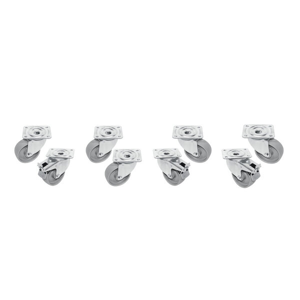Wielenset | Diamond Koelingen | 8 Wielen (3 Geremd) | 120(h)mm