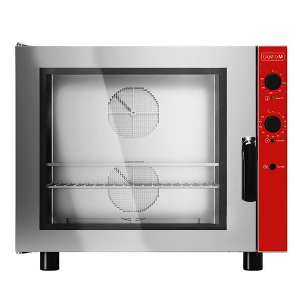 Heteluchtoven | 6 Niveaus (EN600x400) | Elektrisch | 50°C/300°C | 7.7kW (400V) | Bevochtiging (Handmatig) | 833x710x710(h)mm
