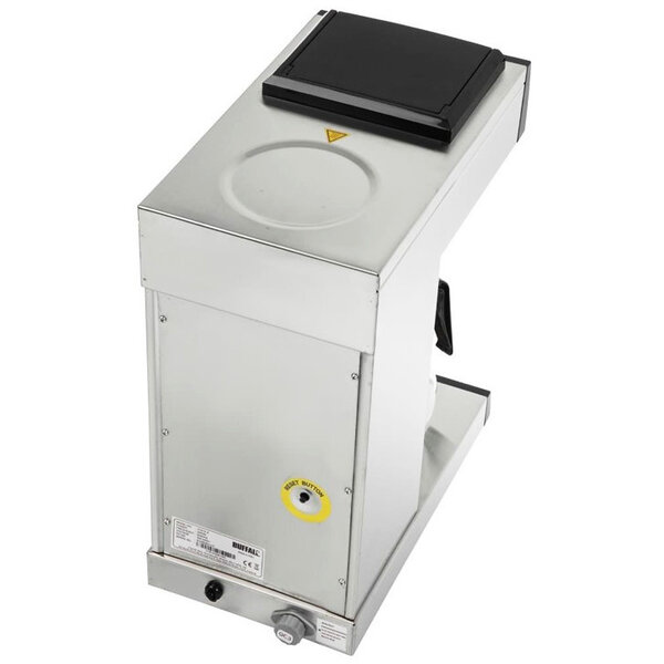 Koffiezetapparaat | RVS | Enkel | 2L | Warmhoudfunctie | Incl. Glazen Kan | 2kW (230V) | 215x400x460(h)mm